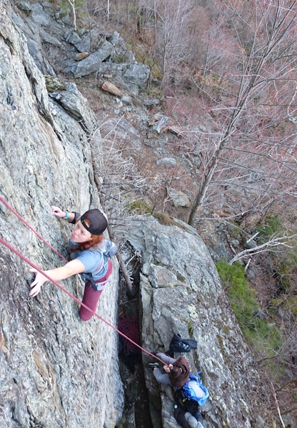 Chrissy St. Hilaire sailing in a sea of crimps