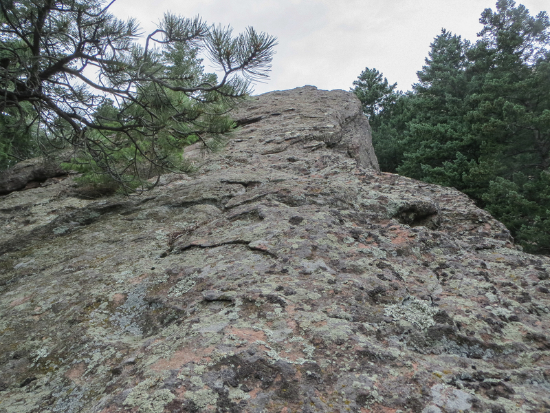 The upper 100-ish feet on Macbeth, which is the cleanest rock, and is roughly where the Gerry Roach book starts you out.