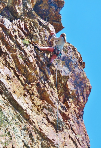 Ashley Tucker, Vocational Training (5.9), Higher Education Ridge, West Face.