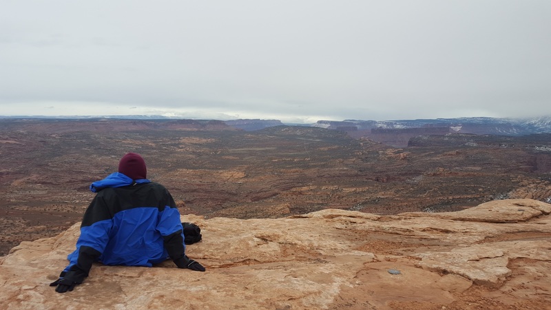 Taking a beginner to the summit. Not a bad day out.
