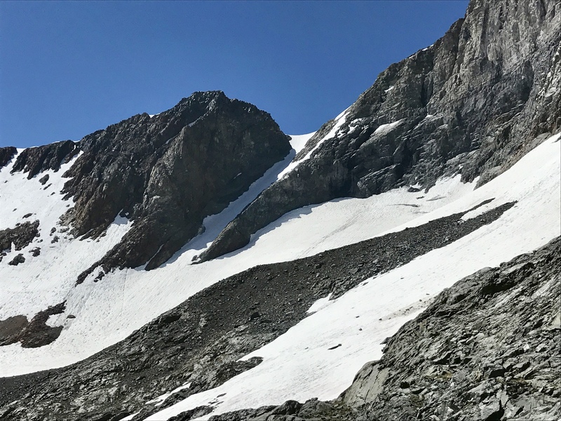 The Dana Couloir on 7-22-17.