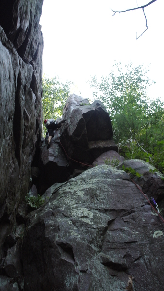 Ground up onsight of a THR pitch 4 variation clocks in at 5.6 - don't use the wall over to the left. This corner is just to the right
<br>
of Zor the Mantle variation. 7-28-17