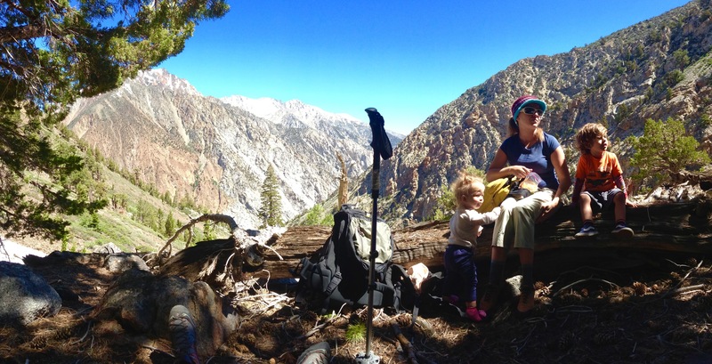 The wife and kids - Hunter romper our way up The Seven Gables!!