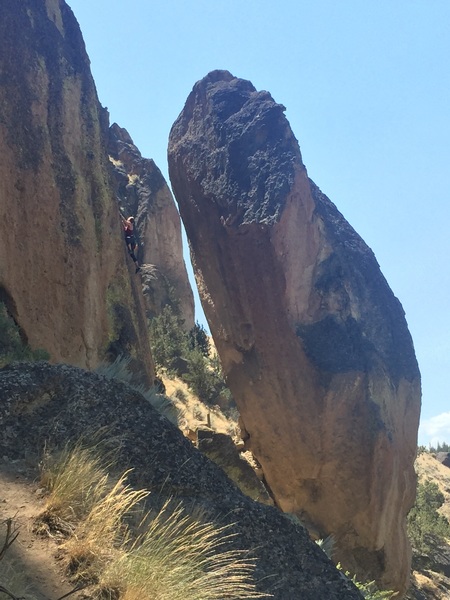 On the face after the bouldery start