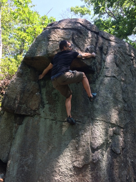 Luis on Poor Man's Roof, right variation.