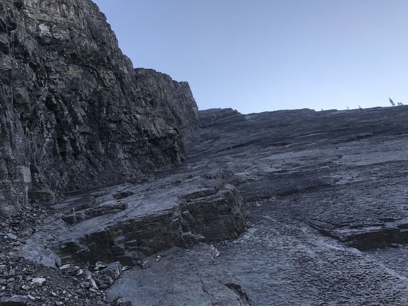 View from base of route