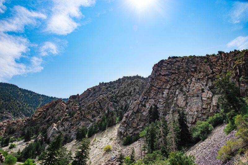 Landscape view of route