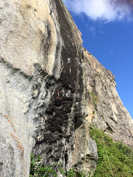 The Crux section of Broken Head.