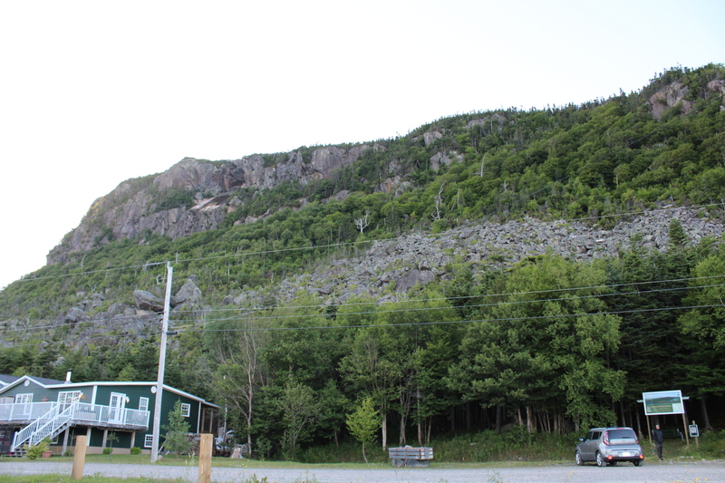 Gull Pond Climbing Area from Road.