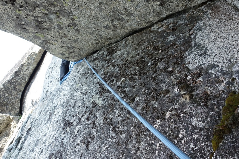 Roof at top of Pitch 5. You can get good hand jams along the top and there is a key knob for the foot out left.