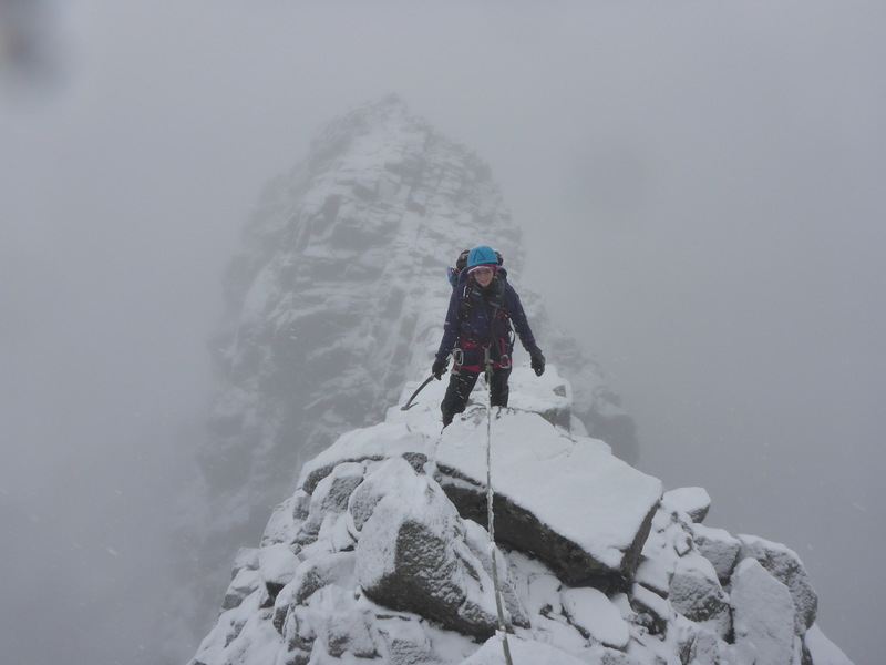 Crossing the ridge