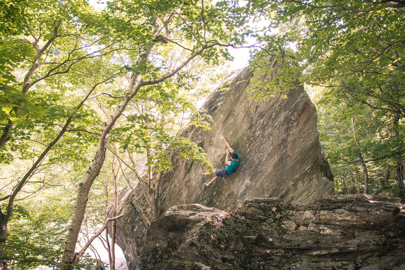 Climbing in Smugglers' Notch Bouldering, 1. Northern Vermont