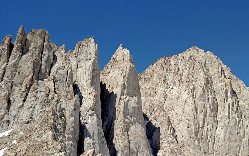 Third Needle + Crooks Peak + Keeler Needle + Mt Whitney seen from ...