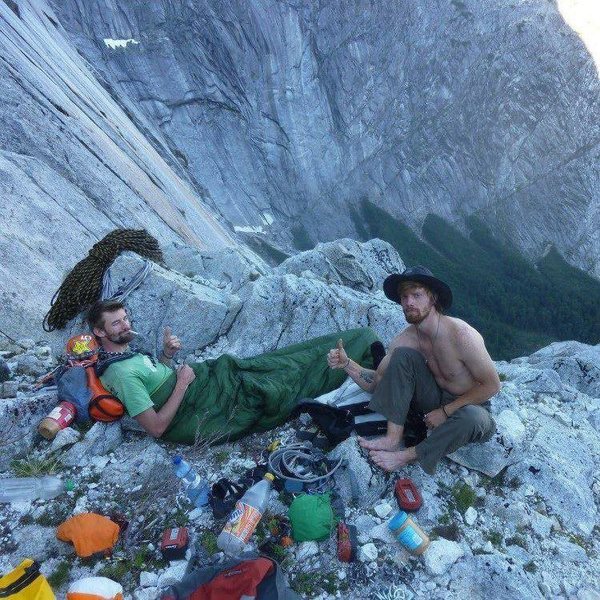 Home on Pitch 8 for the night. Heading for the next high point in the morning Jan 2013- Jaimie Rault & Nick Foster