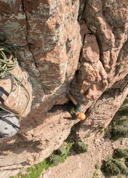 Rock Climbing in Hermitu0027s Cave, New Mexico, other Northern Areas