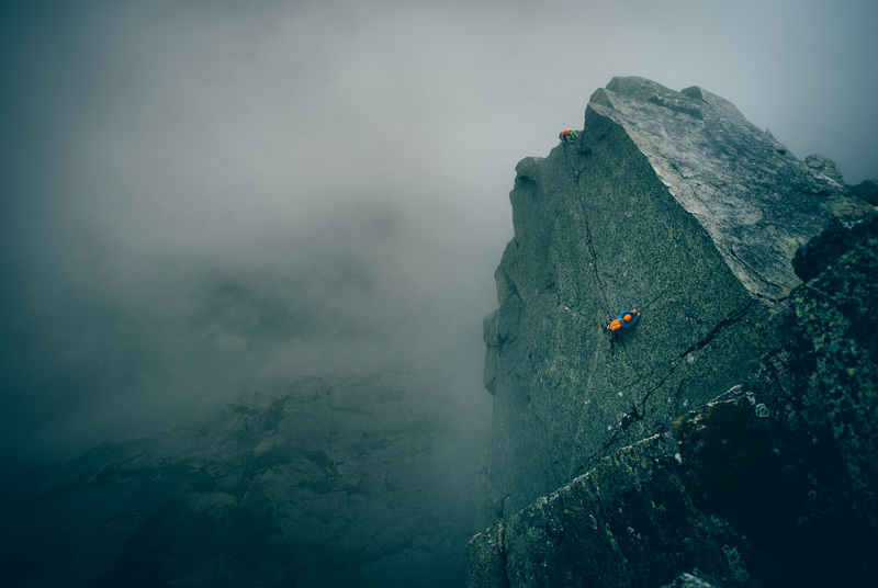 Matt Bowman on the Fairy Tale Traverse pitch. © Brent Doscher Photography, 2017
