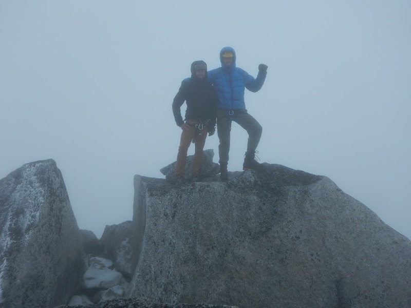 At the summit- with Jon Winiasz. We crushed through adversity!!