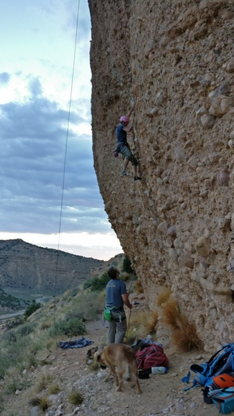 My wife on Effigy (5.11a)