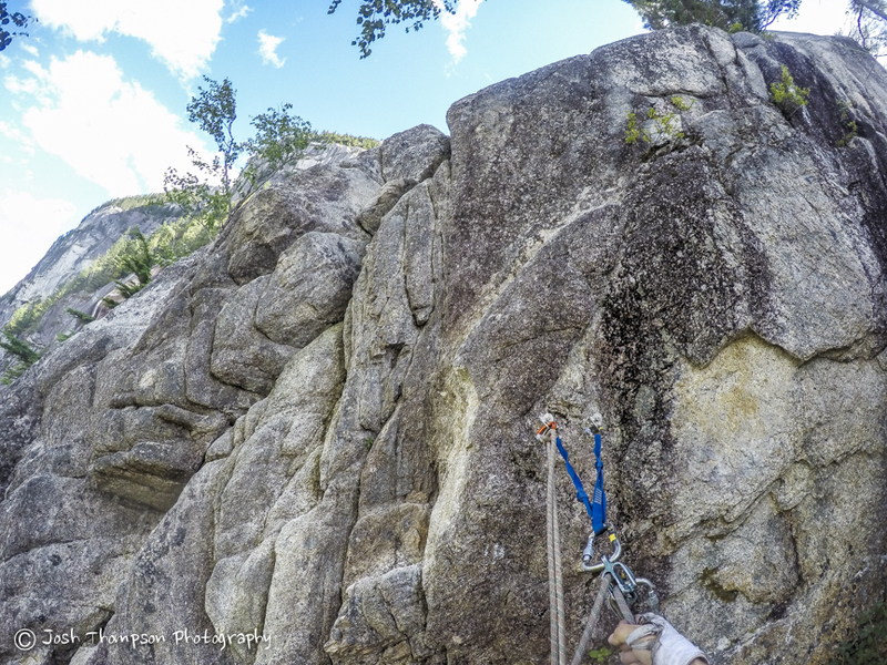 Looking up at the start of pitch 8. This is maybe 10 feet left of Karen's Math