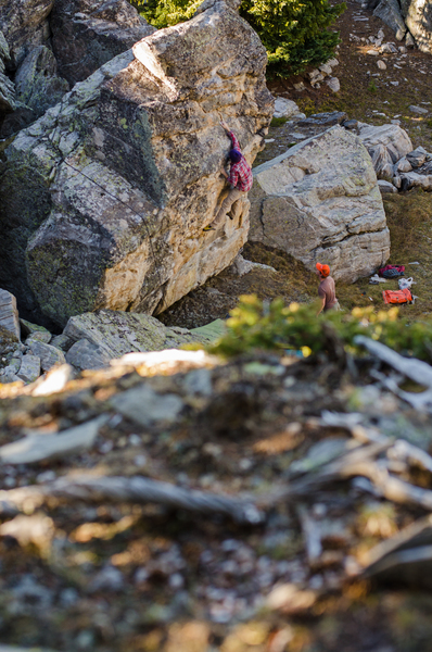 Kyle on the second ascent of 'Out of Africa'