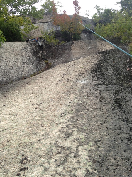 The slabs leading up to the headwall