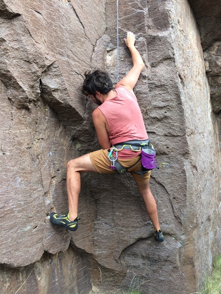 Diego Andree working out the sequence for getting off the ground