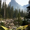 If you get a permit, there are some spectacular campsites near the base.