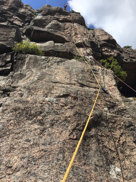 Thumbs up! Awesome crux jamming!