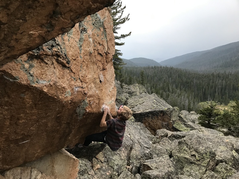 Tristan working the move into the pinch hold.