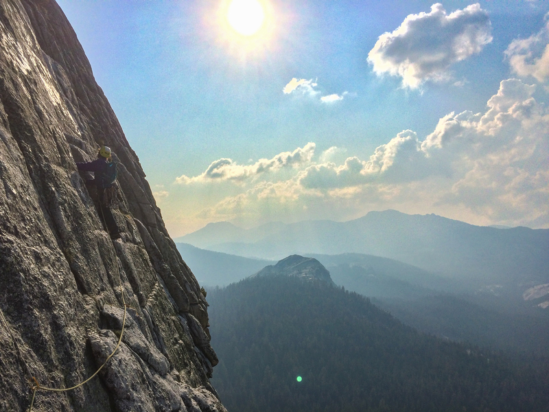 Leading out into the upper (easier) sections of the Regular Route.