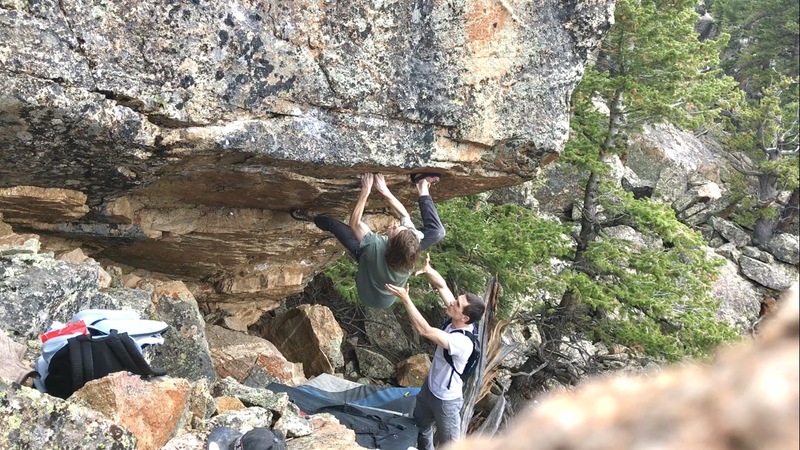 The crux move is right at the end.