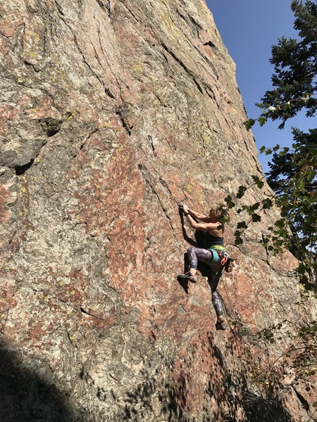 Jen cruising the first few bolts on BB King.