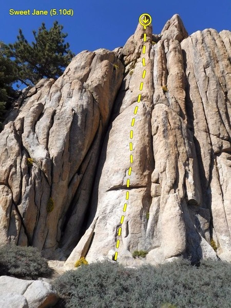 Sweet Jane (5.10d), Crafts Peak