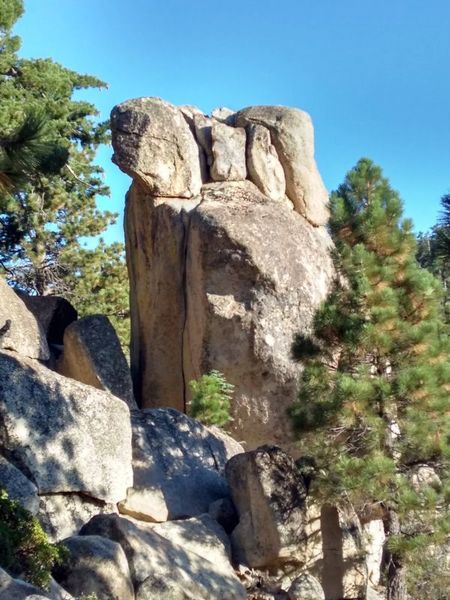 Works Rock from the west, Crafts Peak
