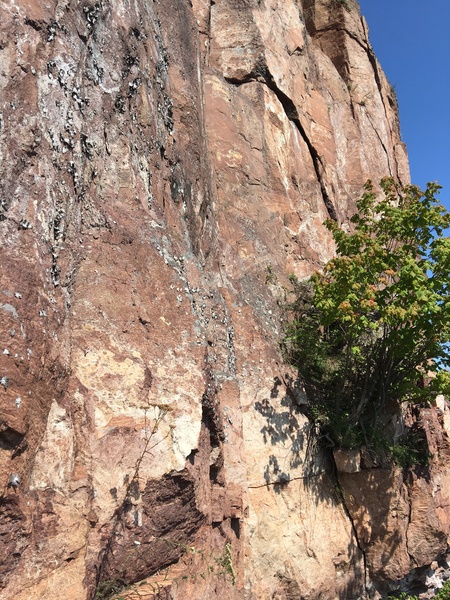 Small ledge I started on in bottom of photo.