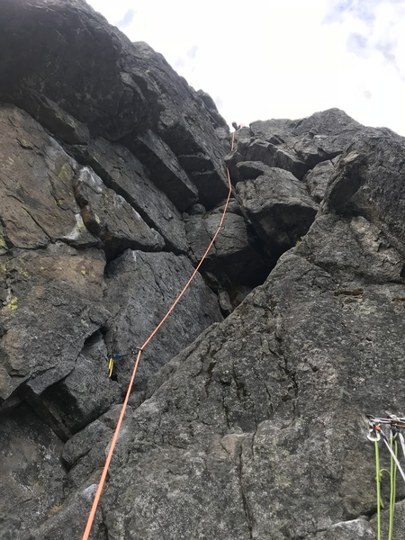 Dan leading on the lower half of pitch 2