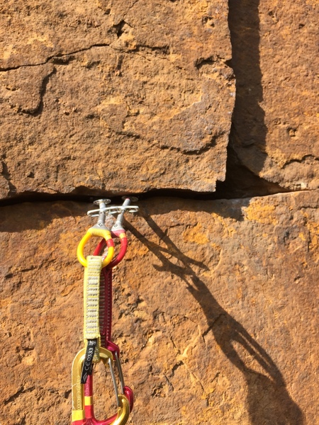 At the transition into the main crack.