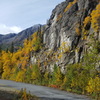 Camping at the 46 mile wall on a spectacular fall day. This Craig can be a great place to dry out from the September weather down in Valdez.
