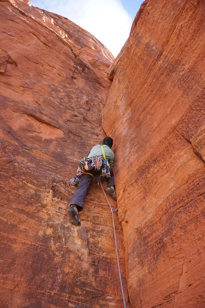 P3 offwidth corner. (Photo: Giselle Fernandez)