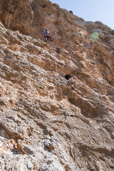 Free Style line - this one goes just left of the large hueco in center of the photo