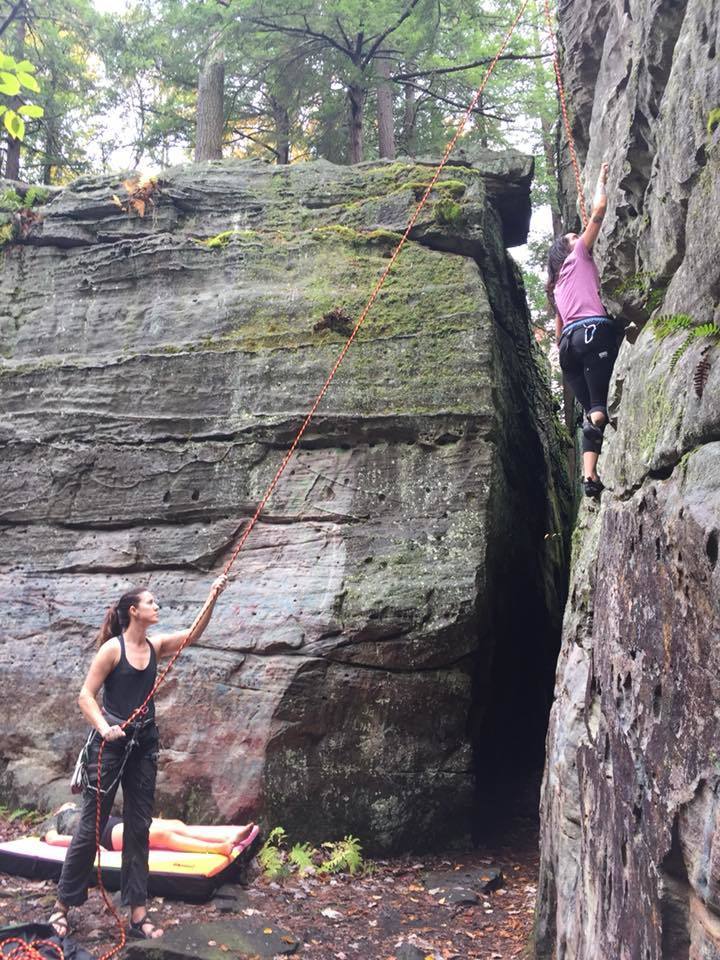 Bilger's Rocks, area known as The Kitchen. Lots of short top-rope ...