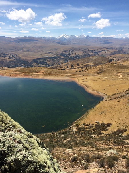 View of lake from start of climb