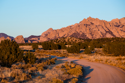 Road in to the Mineral Mountains areas