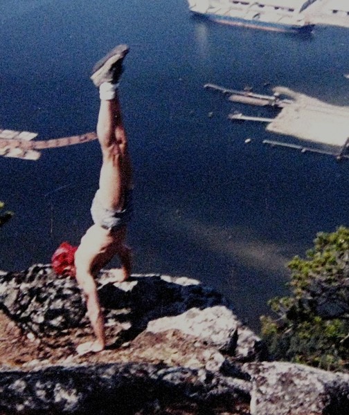 a few years ago I felt a little crazy after free climbing from the second summit to the top of the Chief, I'm better now...... ha