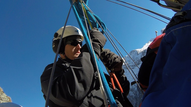 Long line rescue training with Air Zermatt