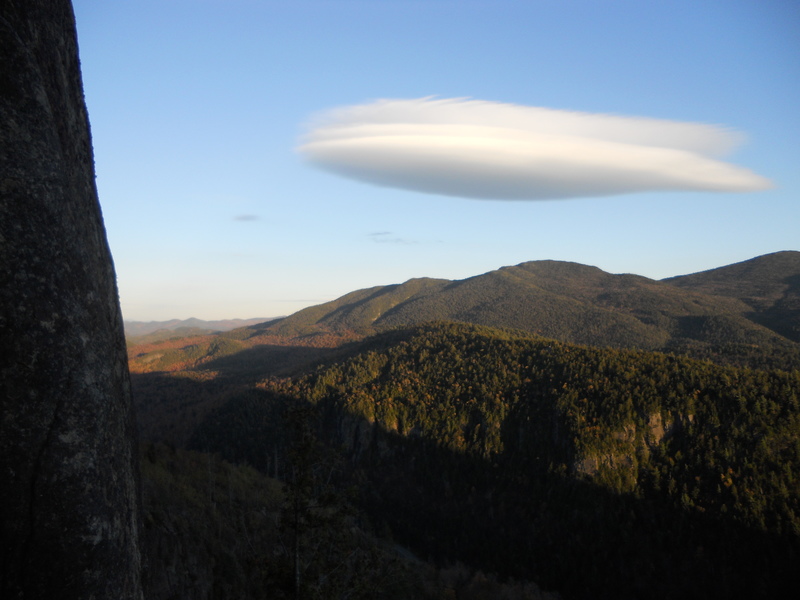 Lenticular cloud as seen from top of p3