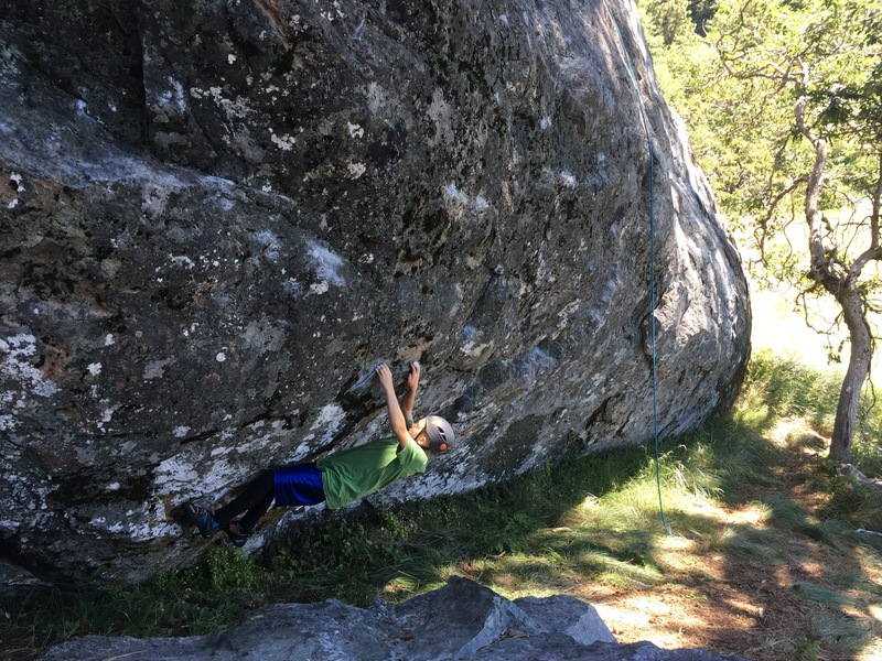 Cadence Brown working the starting moves of Self Loathing