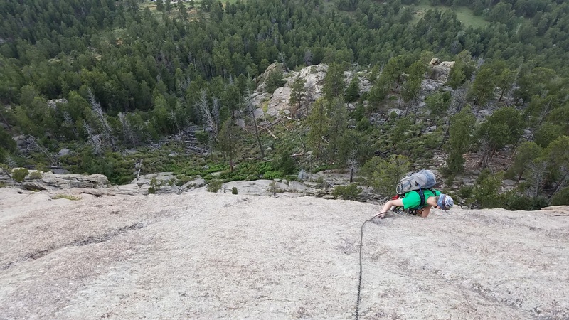 Going up McGregor Slab.