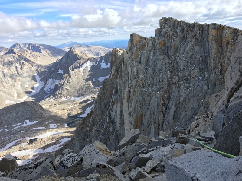 View from the talus field