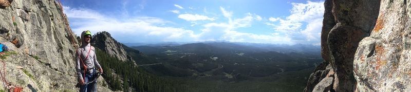 The view looking south from the bottom of Thorodin's Hammer.